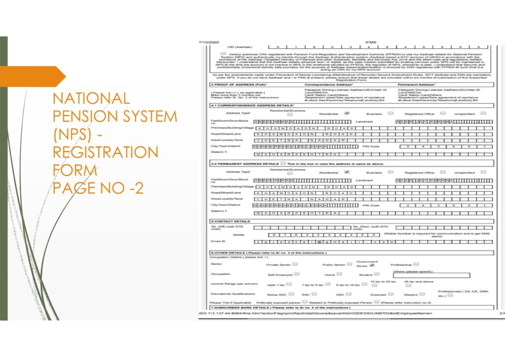 NPS REGISTRATION PROCESS - SHALARTH 14 0014
