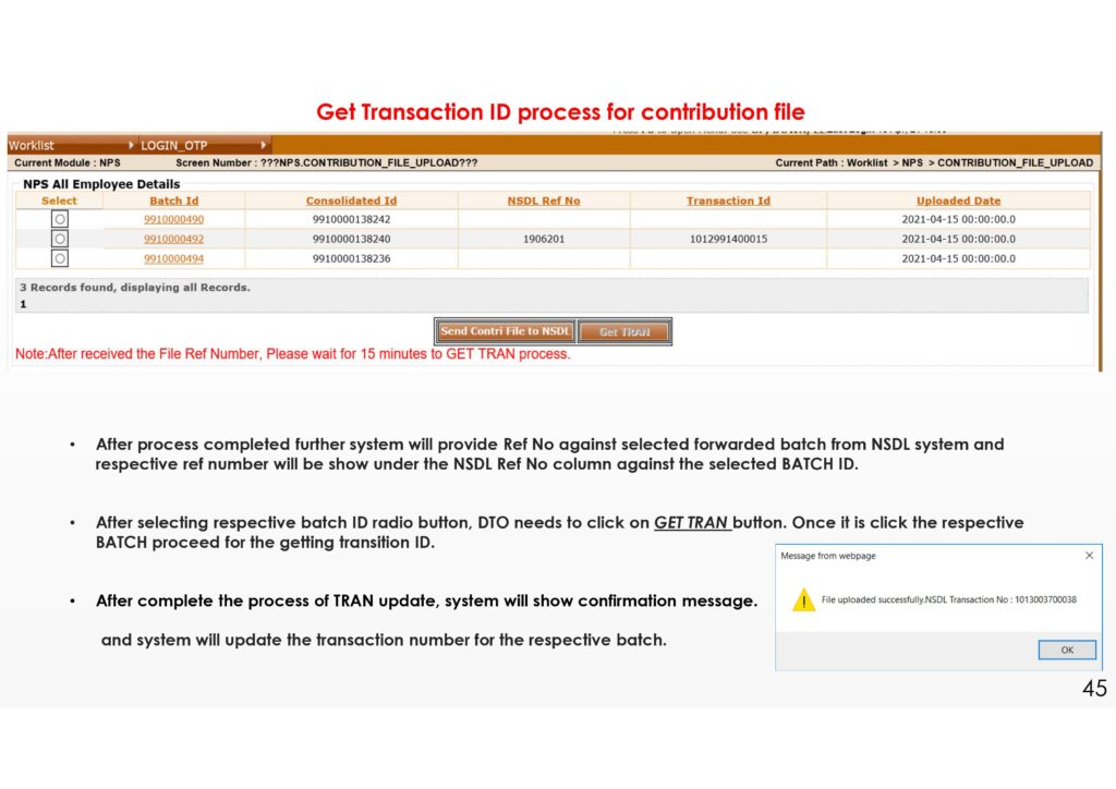 NPS REGISTRATION PROCESS - SHALARTH 31 0045