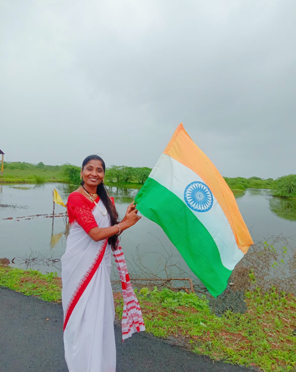 Selfie With Tiranga @ Ranjana Bhise , School Dehane Talaipaada 3 Selfie With Tiranga @ Ranjana Bhise , School Dehane Talaipaada