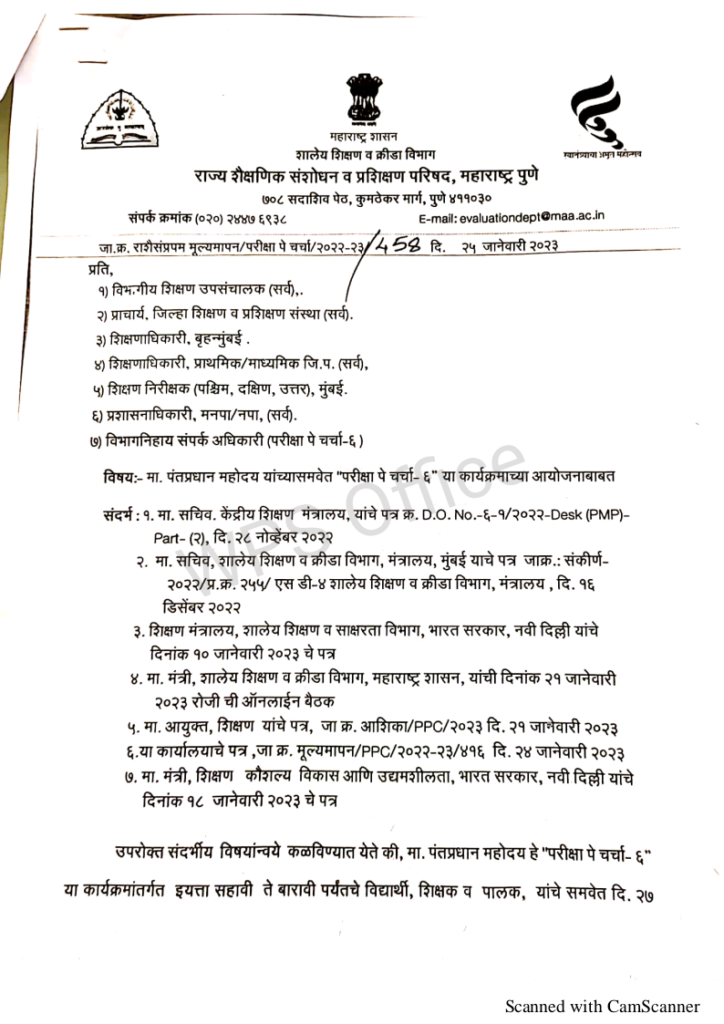 परीक्षा पे चर्चा 6 आज /सर्व कर्मचाऱ्यांना ऑनलाइन उपस्थित राहावे लागणार 10 share pdf exportpage2 47023375118278023702