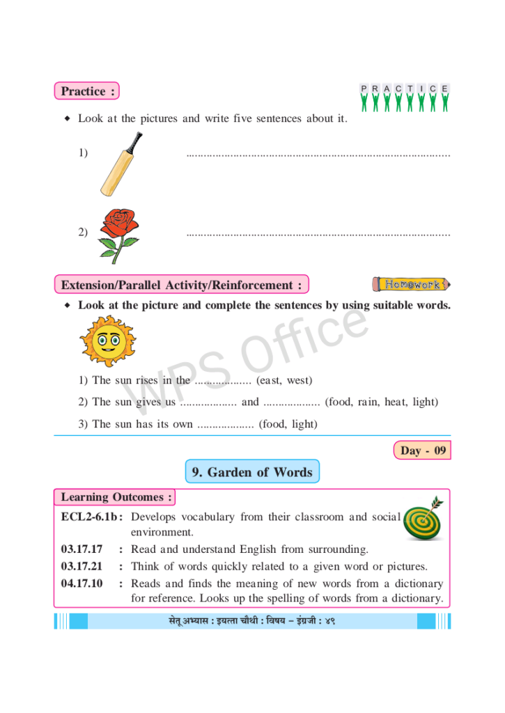 ENGLISH DAILY WORKSHEET DAY 9 / STANDARD 4 / BRIDGE COURSE 2023 30 share pdf exportpage53