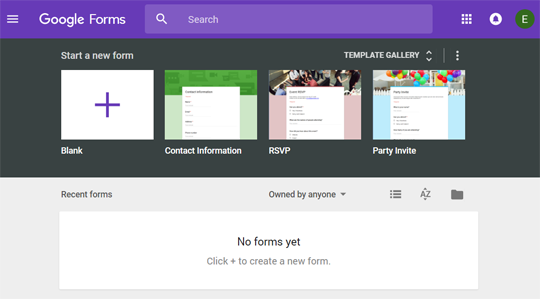 Google form create