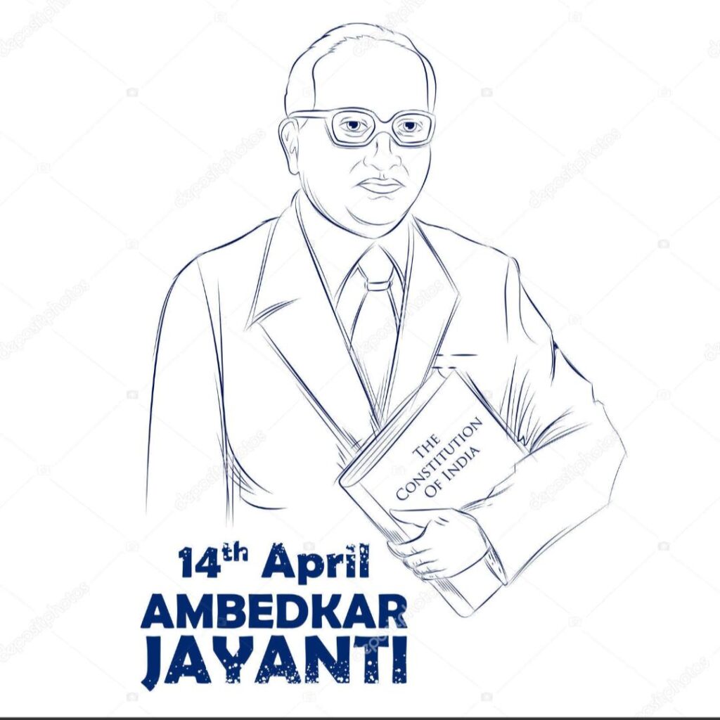 Dr. BABASAHEB AMBEDKAR JAYANTI 2024 BEST COLORING PICTURE 26 DR .BABASAHEB AMBEDKAR